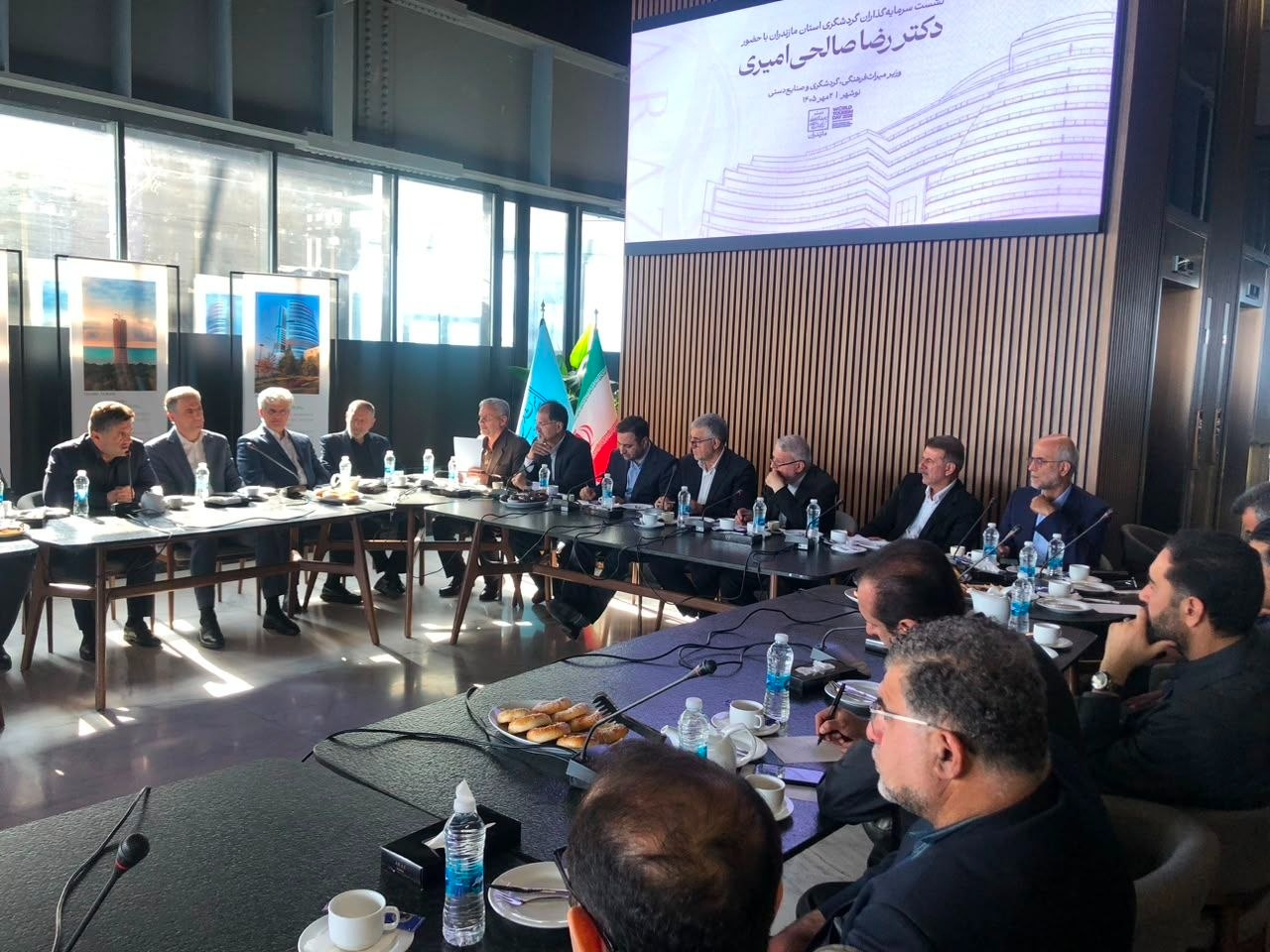 حضور مهندس مصطفی گلجاری مقدم شهردار رامسر در جلسه میراث فرهنگی
